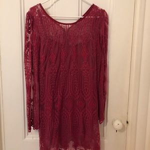 Urban Outfitters maroon dress